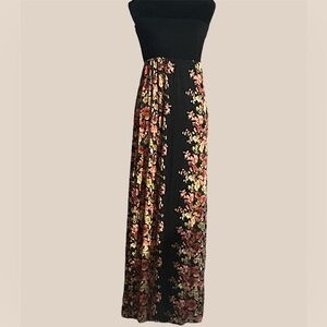 American Rag Strapless Floral Maxi Dress- Size XS